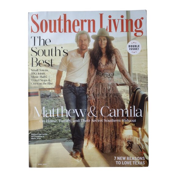 Southern Living Magazine 8 Issue Lot 2024/2025 Dolly Parton Matthew McConaughey - Picture 3 of 11